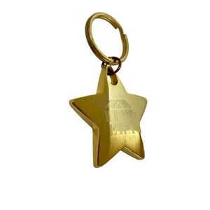 Goldtone Star Metal Keychain Keyring ERA Real Estate 3"